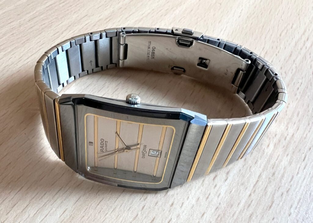 RADO Diastar mit Stahl Goldgehause Bicolor Quartzwerk und DoppelfaltschlieBe